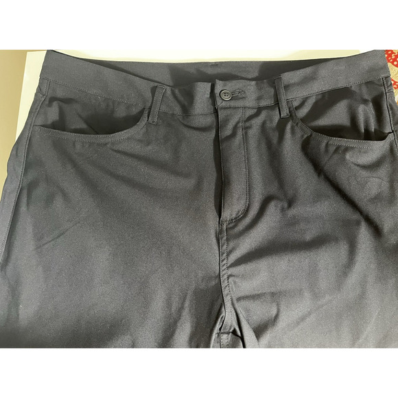 Eddie Bauer Mens Forester Tech Pants 34X32 Black Stretch Wicking Zip Pocket - Picture 7 of 13